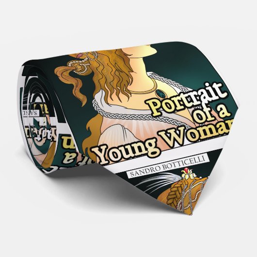 Botticelli. Porträt einer weiblichen Krawatte (Gerollt)