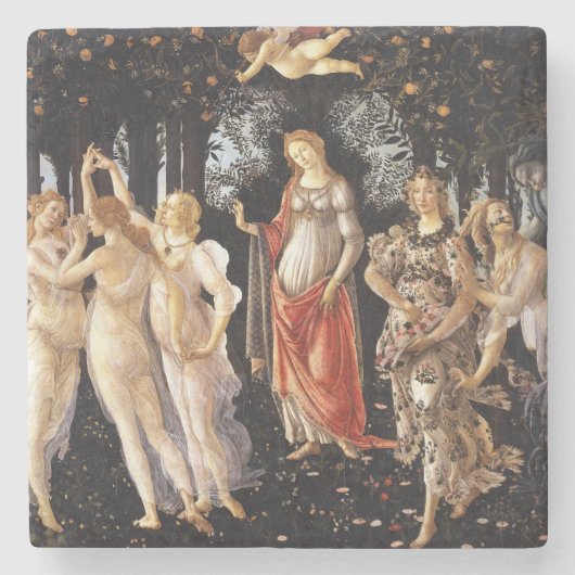 BOTTICELLI -Primavera 1482 Steinuntersetzer (Vorderseite)