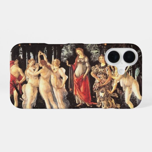 Botticelli Primavera/Allegory of Spring iPhone 16 Hülle (Rückseite (Horizontal))