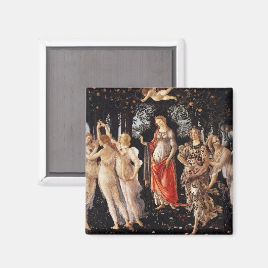 Botticelli Primavera Magnet (Vorderseite/Rückseite)