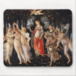 Botticelli Primavera Mouse Pad Mousepad<br><div class="desc">Botticelli Primavera Mauspad. Ölmalerei auf Tafel aus dem Jahre 1482. Sandro Botticelli war einer der großen Künstler der frühen Renaissance, berühmt für seine üppigen Figuren und die lebhafte Verwendung der Farbe. Primavera ist eines seiner berühmtesten und geliebten Gemälde mit der Verkörperung des Frühlings umgeben von Nymphen, Kirschen und dem Gespenst...</div>