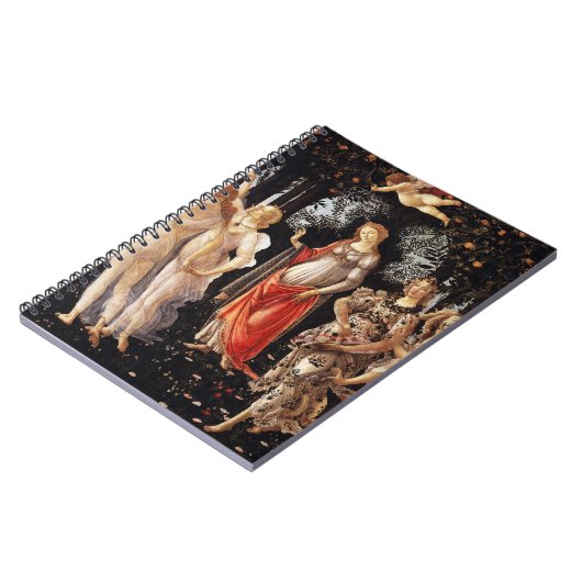 Botticelli Primavera-Notebook Notizblock (Linke Seite)