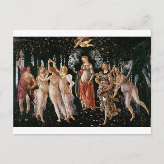 Botticelli-primavera Postkarte (Vorderseite)