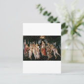 Botticelli-primavera Postkarte (Stehend Vorderseite)