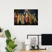 Botticelli Primavera Renaissance Florale Göttin Poster (Heimbüro)