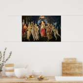 Botticelli Primavera Renaissance Florale Göttin Poster (Küche)