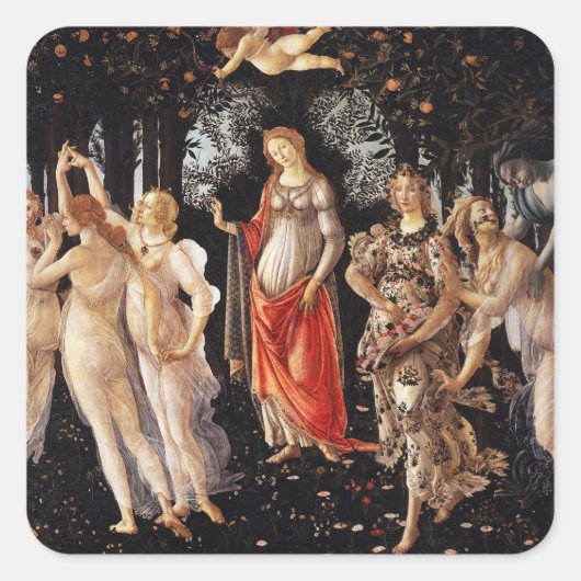 Botticelli Primavera Stickers (Vorderseite)