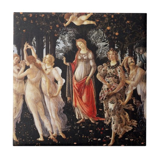 Botticelli Primavera Tile Fliese (Vorderseite)