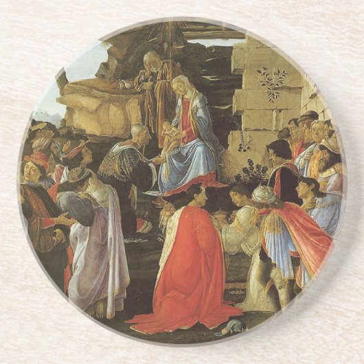 Botticelli Renaissance-Malerei Getränkeuntersetzer (Vorne)
