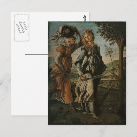 Botticelli Renaissance-Malerei Postkarte (Vorne/Hinten)