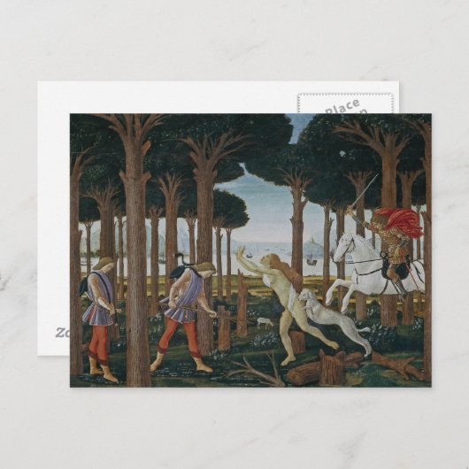 Botticelli Renaissance-Malerei Postkarte (Vorne/Hinten)