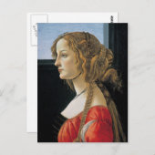 Botticelli Renaissance-Malerei Postkarte (Vorne/Hinten)