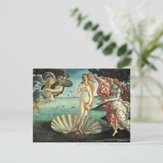 Botticelli Renaissance-Malerei Postkarte (Stehend Vorderseite)