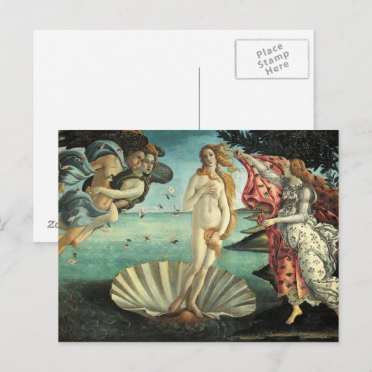 Botticelli Renaissance-Malerei Postkarte (Vorne/Hinten)
