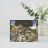 Botticelli Renaissance-Malerei Postkarte (Stehend Vorderseite)