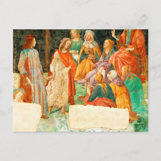 Botticelli "Seven Liberal Arts" Postkarte (Vorderseite)