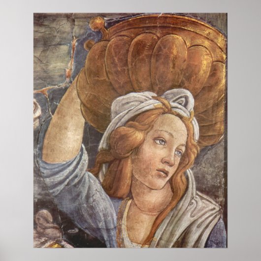 Botticelli-Sixtinische Kapelle - Die Jugend von Mo Poster (Vorne)
