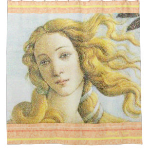 Botticelli Venus Gesichtskunst Duschvorhang