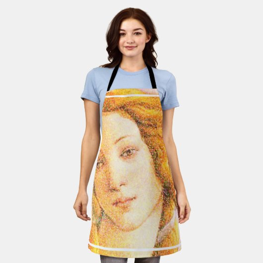 Botticelli Venus Pixel Art Schürze (Getragen)