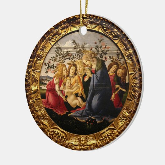 Botticelli Wallfahrtskirche Madonna del Sasso Keramik Ornament (Links)