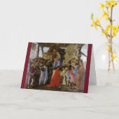 Botticellis Bewunderung der Magi-Weihnachten Karte (Gelbe Blume)