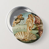 Botticellis Die Geburt der Venus Button (Vorne & Hinten)