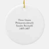 Botticellis drei Umgangsform-Verzierung Keramikornament (Hinten)