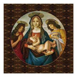 Botticelli's Madonna and Child Foto Print