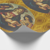 Botticelli's Madonna and Child Wrapping Paper Geschenkpapier (Ecke)