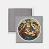 Botticellis Madonna mit Kind Magnet (Vorderseite/Rückseite)