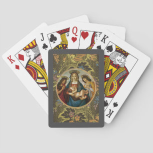 Botticellis Madonna mit Kind Spielkarten