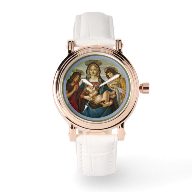 Botticellis Madonna und Kind Armbanduhr (Vorderseite)