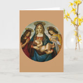 Botticellis Madonna und Kind Karte (Gelbe Blume)