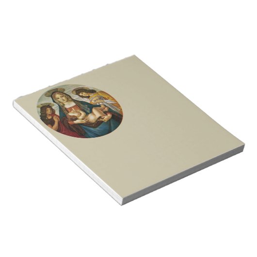 Botticellis Madonna und Kind Notizblock (angewinkelt)