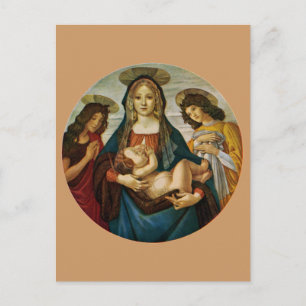 Botticellis Madonna und Kind Postkarte