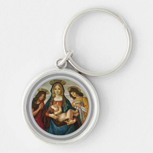 Botticellis Madonna und Kind Schlüsselanhänger (Vorne)