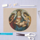 Botticellis Madonna und Kind Seidenpapier (Handwerk)