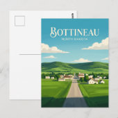 Bottineau USA Postkarte (Vorne/Hinten)