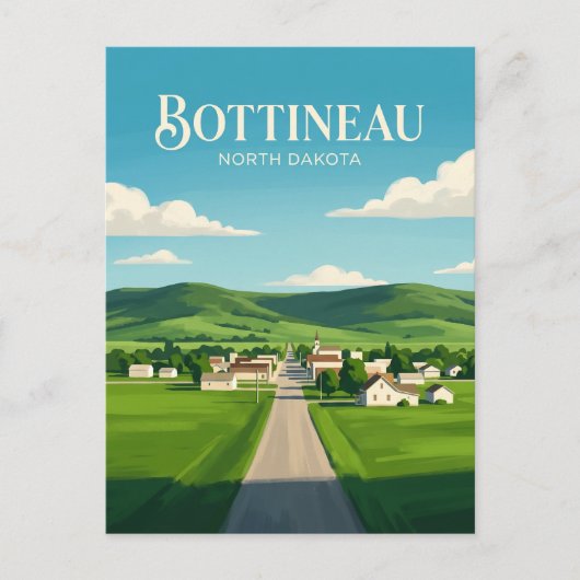 Bottineau USA Postkarte (Vorderseite)