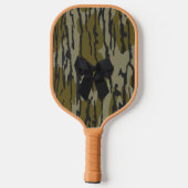 Bottland Camouflage Niedlich Bow Ribbon für Frauen Pickleball Schläger (Rückseite)