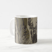 Bottland-Camouflage Weiße Hirsche Buck Jagd Camouf Kaffeetasse (Vorderseite Links)