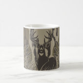 Bottland-Camouflage Weiße Hirsche Buck Jagd Camouf Kaffeetasse (Mittel)