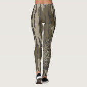 Bottland-Camouflage Weiße Hirsche Buck Jagd Camouf Leggings (Rückseite)