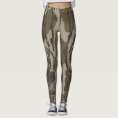 Bottland-Camouflage Weiße Hirsche Buck Jagd Camouf Leggings (Vorderseite)