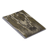 Bottland-Camouflage Weiße Hirsche Buck Jagd Camouf Notizblock (Rechte Seite)