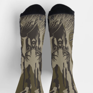 Bottland-Camouflage Weiße Hirsche Buck Jagd Camouf Socken