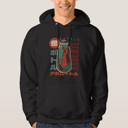 Bottle Cute Little Axolotl Hoodie (Vorderseite)