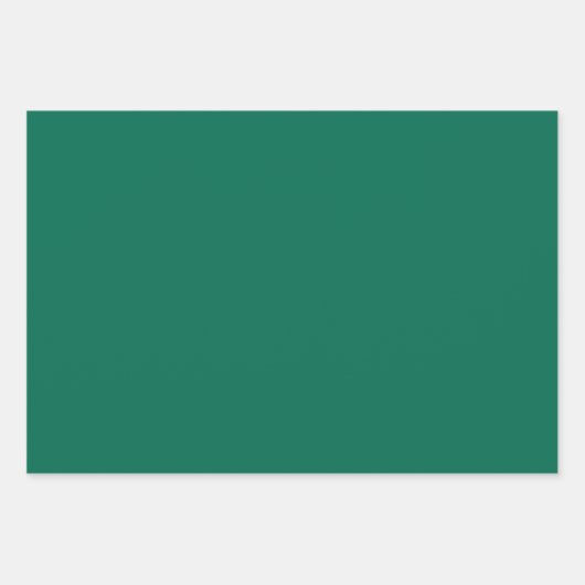 Bottle Green Solid Color  Geschenkpapier Set (Vorderseite 2)