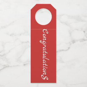 Bottle Hanger - Herzlichen Glückwunsch Flaschenanhänger