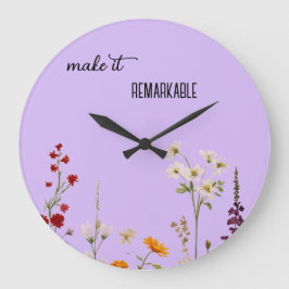 Bottle Hanger Tags Große Wanduhr